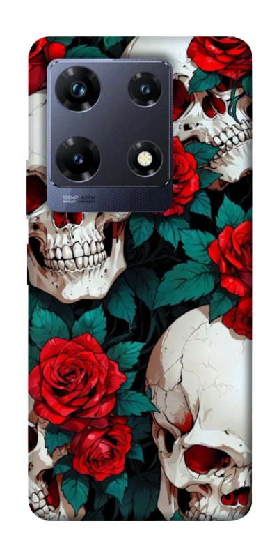 Чохол на Infinix Note 30 Pro skull and rose фото 1 з 1