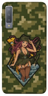 Чехол на Samsung A750 Galaxy A7 (2018) Military Waifu фото 1 из 1