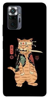 Чохол на Xiaomi Redmi Note 10 Pro Кіт-самурай фото 1 з 1