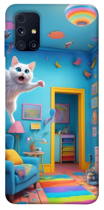 Чохол на Samsung Galaxy M31s crazy cat фото 1 з 1