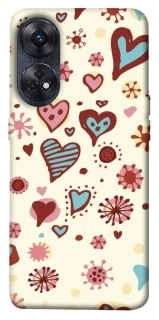 Чехол на Oppo Reno 8T 4G Pretty hearts фото 1 из 1