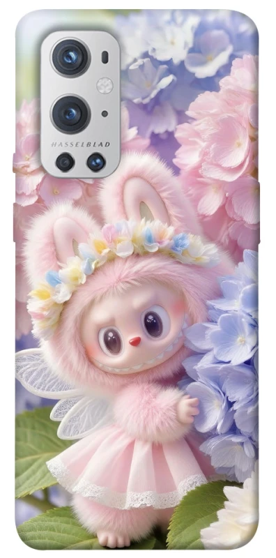 Чохол на OnePlus 9 Pro Labubu & Flowers ver.1 фото 1 з 1