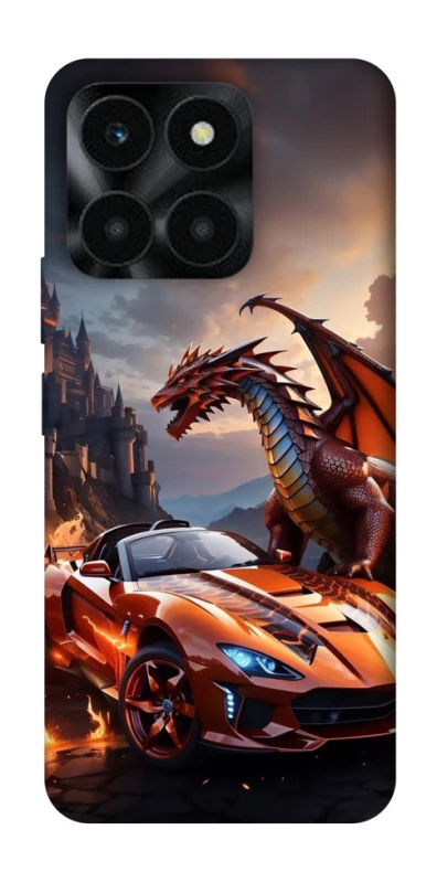 Чохол на Huawei Honor X6a Сar and dragon фото 1 з 1