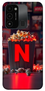 Чехол на TECNO Spark 8C Netflix and popcorn фото 1 из 1
