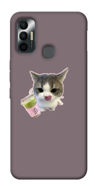 Чехол на TECNO Spark 7 cat matcha фото 1 из 1