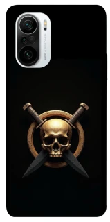 Чехол на Xiaomi Redmi K40 / K40 Pro / K40 Pro+ / Poco F3 Golden Skull фото 1 из 1