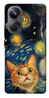 Чехол на Realme 10 Pro+ paint cat фото 1 из 1