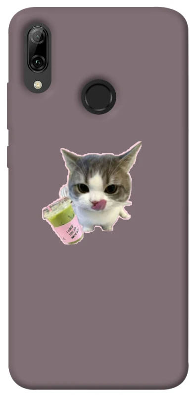 Чохол на Huawei P Smart (2019) cat matcha фото 1 з 1