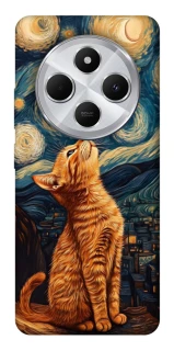 Чехол на Xiaomi Redmi 14C / Poco C75 van gogh cat фото 1 из 1