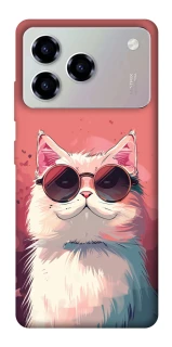 Чехол на ZTE Blade A76 Сat with glasses фото 1 из 1