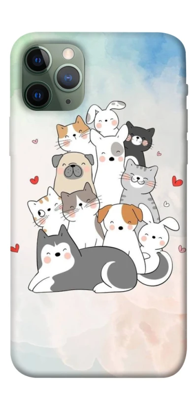 Чохол на Apple iPhone 11 Pro (5.8") Funny Pets ver.2 фото 1 з 1