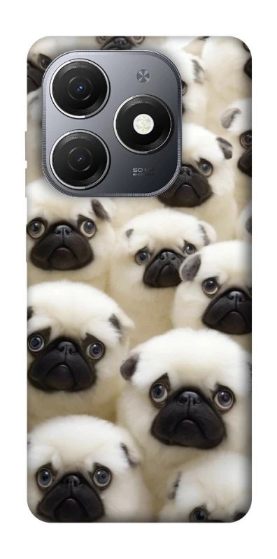Чохол на TECNO Spark 20 Doggy Pug Love фото 1 з 1