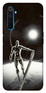 Чехол на Realme 6 Pro Серебряный сёрфер фото 1 из 1