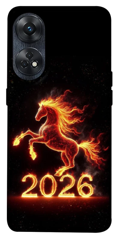 Чохол на Oppo Reno 8T 4G Red Fire Horse ver.1 фото 1 з 1