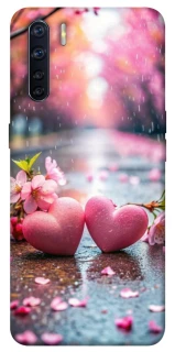 Чехол на Oppo A91 Pink heart фото 1 из 1