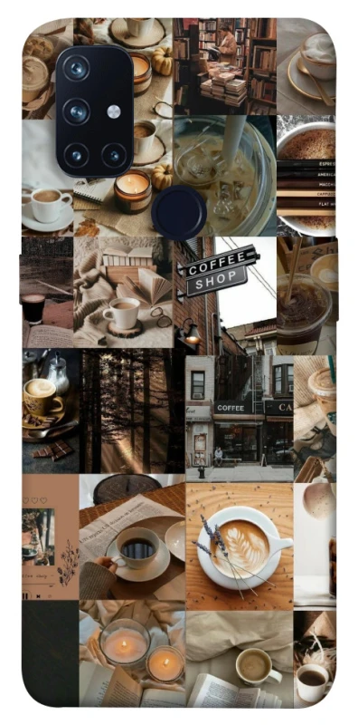 Чохол на OnePlus Nord N10 5G Coffee collage ver.3 фото 1 з 1