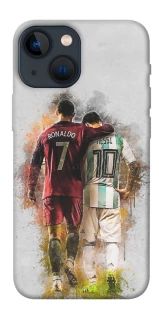 Чехол на Apple iPhone 13 mini (5.4") Ronaldo и Messi фото 1 из 1