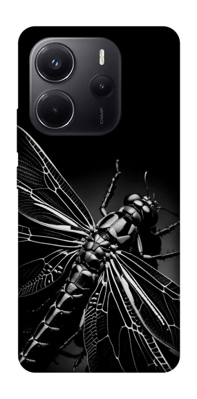 Чохол на Xiaomi Redmi Note 14 5G Black dragonfly фото 1 з 1