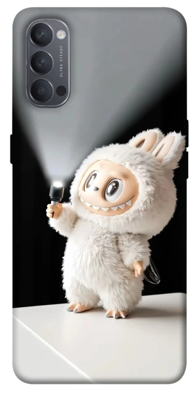Чохол на Oppo Reno 4 Labubu with flashlight ver.2 фото 1 з 1