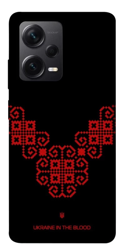Чохол на Xiaomi Redmi Note 12 Pro 5G Чорно-червона вишиванка фото 1 з 1