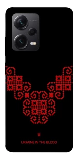 Чехол на Xiaomi Redmi Note 12 Pro 5G Черно-красная вышиванка фото 1 из 1
