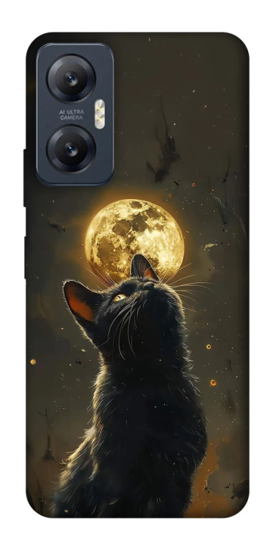 Чохол на Infinix Hot 20 5G Кіт під місяцем v2 фото 1 Чохол на Infinix Hot 20 5G Кіт під місяцем v2 фото 1 з 1
