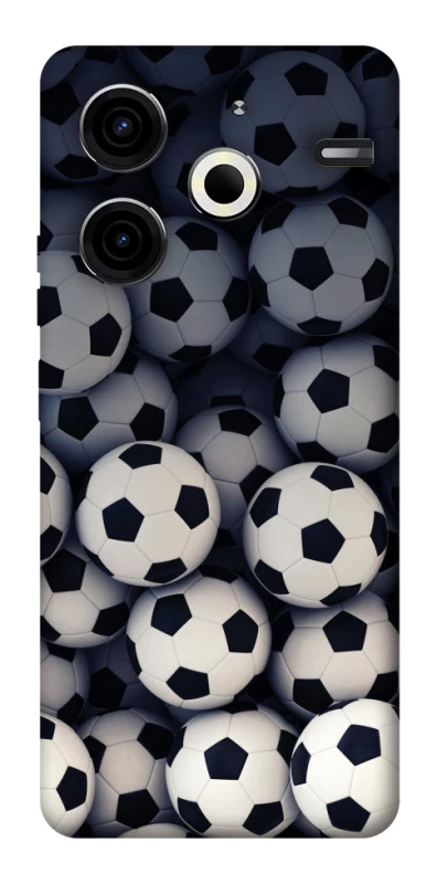 Чохол на TECNO Pova 6 Neo (LI6) Футбольні м'ячи фото 1 з 1