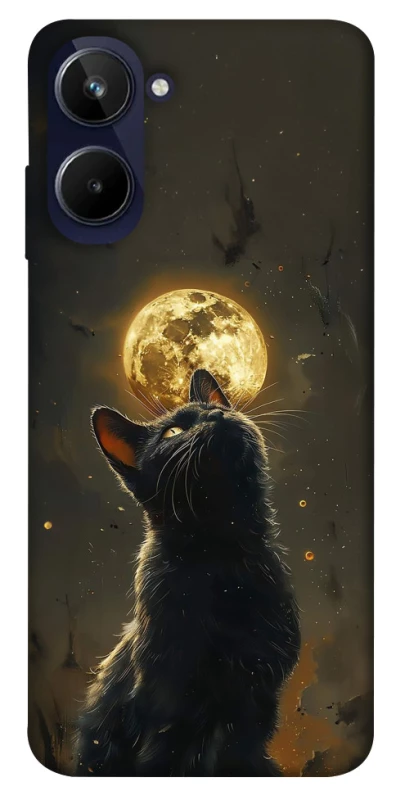 Чохол на Realme 10 4G Кіт під місяцем v2 фото 1 з 1