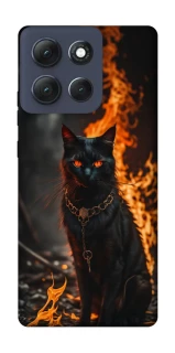 Чехол на Motorola Moto G86 Power Огненный кот фото 1 из 1