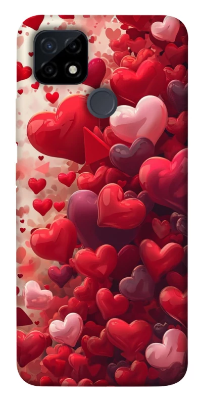 Чехол на Realme C25Y Many hearts фото 1 из 1