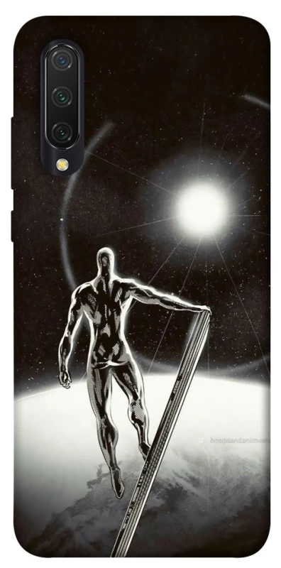 Чехол на Xiaomi Mi CC9 / Mi 9 Lite Серебряный сёрфер фото 1 из 1