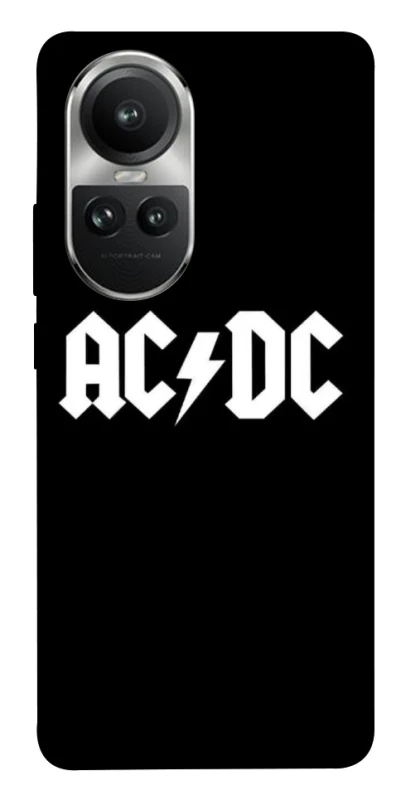 Чехол на Oppo Reno 10 AC/DC logo фото 1 Чехол на Oppo Reno 10 AC/DC logo фото 1 из 1
