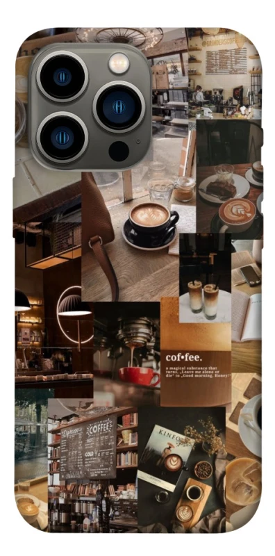 Чехол на Apple iPhone 13 Pro (6.1") Coffee collage ver.2 фото 1 из 1