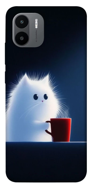 Чохол на Xiaomi Redmi A1 / A2 Чохол кіт з кавою фото 1 з 1