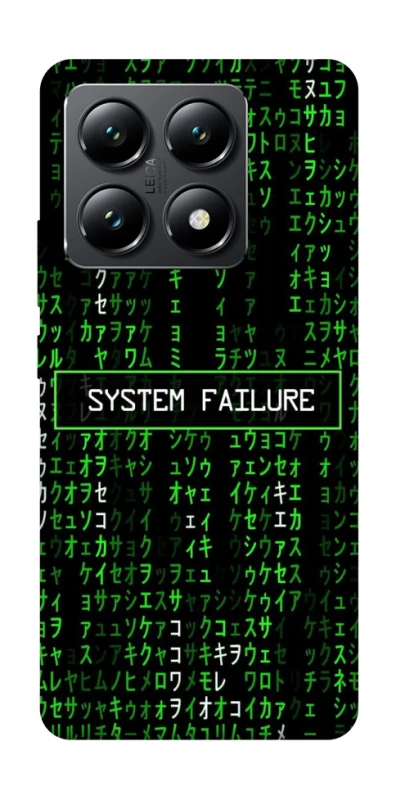 Чехол на Xiaomi 14T Matrix system failure фото 1 Чехол на Xiaomi 14T Matrix system failure фото 1 из 1