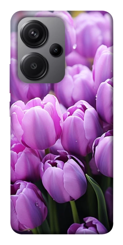 Чехол на Xiaomi Redmi Note 13 Pro+ Фиолетовые тюльпаны фото 1 из 1