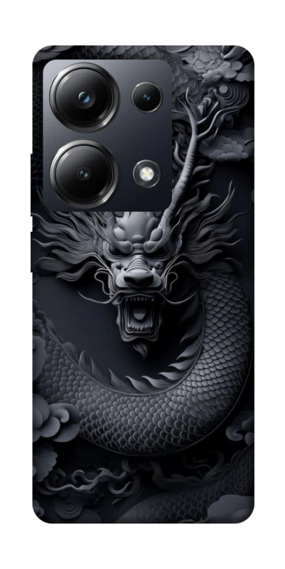 Чохол на Xiaomi Poco M6 Pro 4G black dragon фото 1 з 1