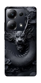 Чехол на Xiaomi Poco M6 Pro 4G black dragon фото 1 из 1