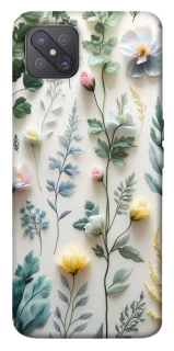 Чехол на Oppo A92s Floral design ver.4 фото 1 из 1