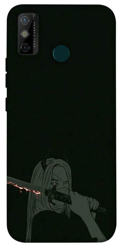 Чехол на TECNO Spark 6 Go Человек-Бензопила фото 1 из 1