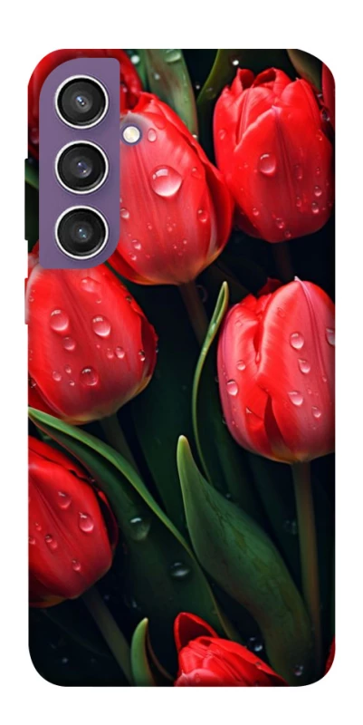 Чехол на Samsung Galaxy S23 FE Красные тюльпаны фото 1 из 1