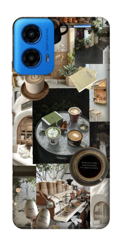 Чохол на Motorola Moto G45 Coffee collage ver.4 фото 1 з 1