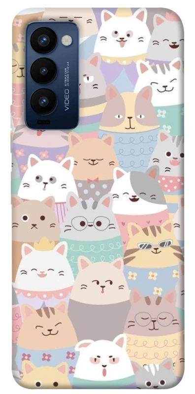 Чохол на TECNO Camon 18 Funny Kittens ver.2 фото 1 з 1