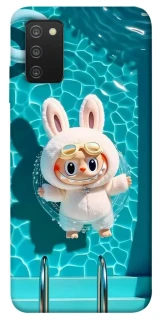 Чехол на Samsung Galaxy A03s Labubu in the pool ver.2 фото 1 из 1
