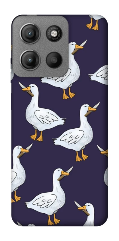 Чехол на Motorola Moto G15 Power Гуси с претензией фото 1 из 1