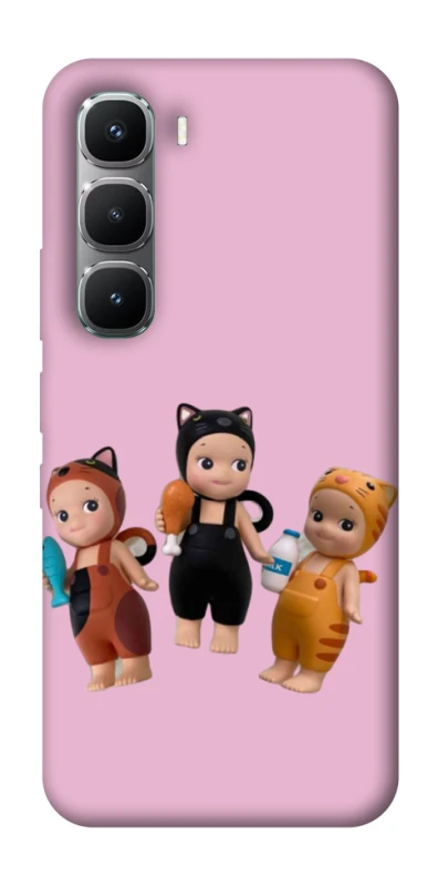 Чохол на Infinix Hot 60 Pro Cat Cafe Trio фото 1 з 1