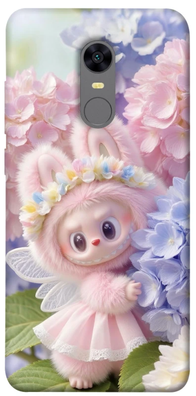Чохол на Xiaomi Redmi 5 Plus / Redmi Note 5 (Single Camera) Labubu & Flowers ver.1 фото 1 з 1