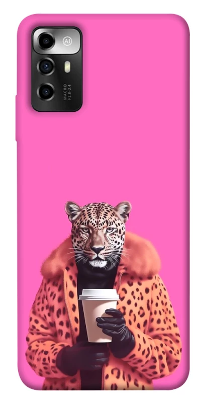 Чехол на ZTE Blade A72 Леопард с кофе фото 1 из 1