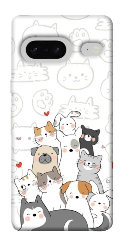 Чохол на Google Pixel 7 Funny Pets фото 1 з 1