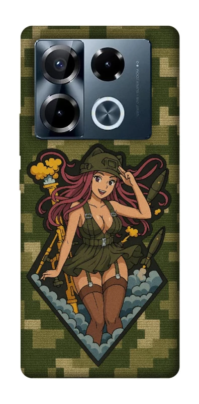 Чехол на Infinix Note 40 Pro 4G Military Waifu фото 1 из 1